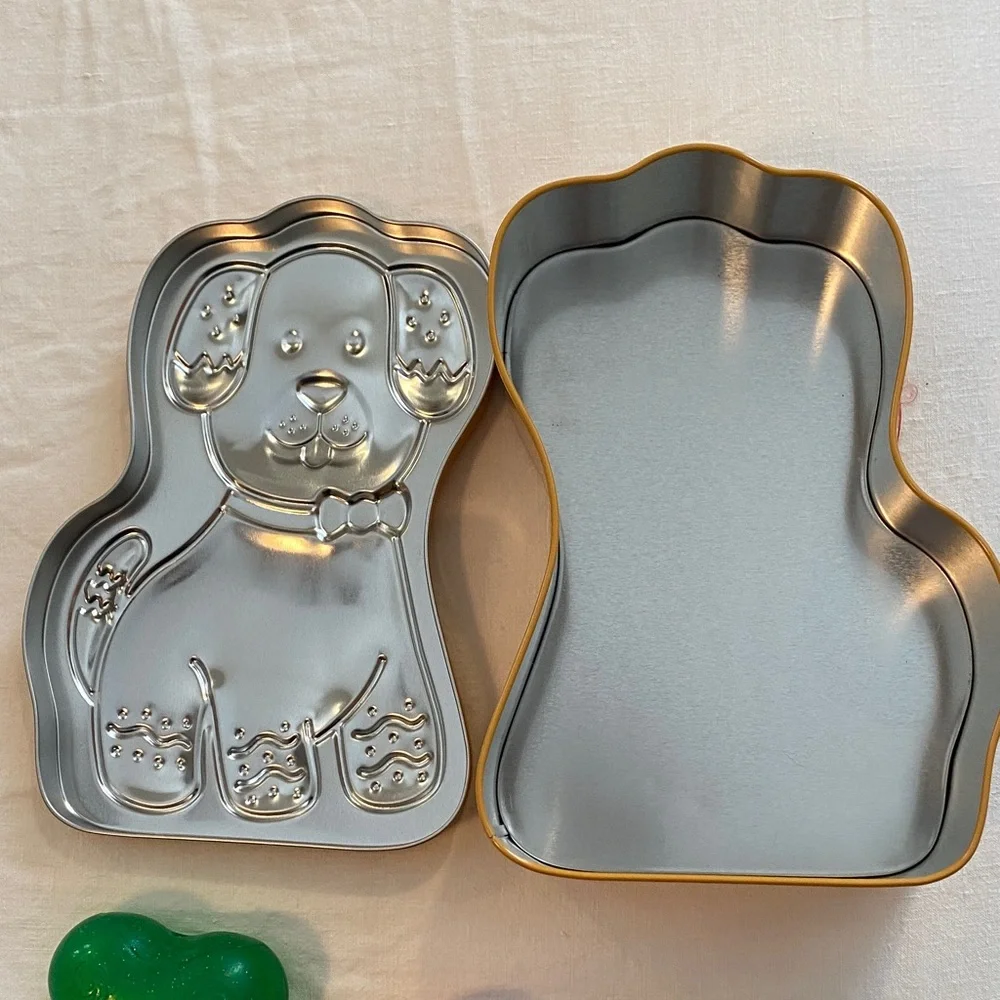 Dog Toy Collection with Cute Treat Tin (5 items total)